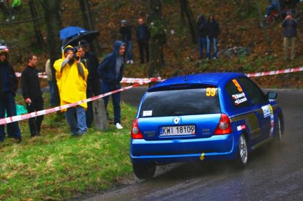 Mirosław Włodarczyk i Marek Kaczmarek - Renault Clio Sport.
